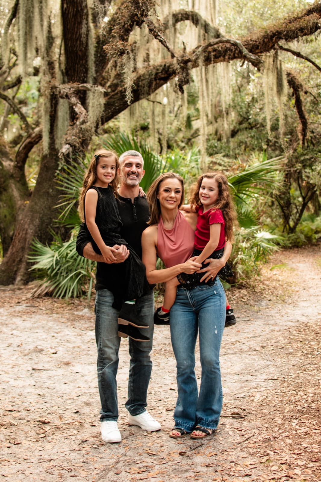 Derek Francois with his family in Palm Beach County.