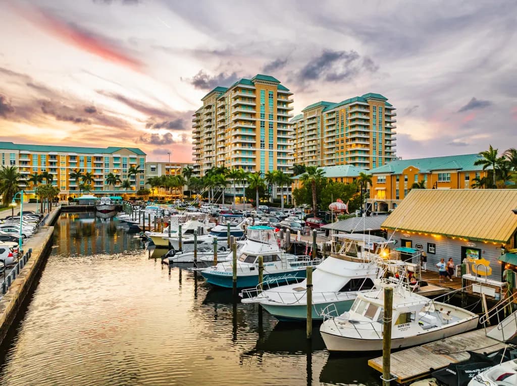 A Boynton Beach street in Palm Beach County
