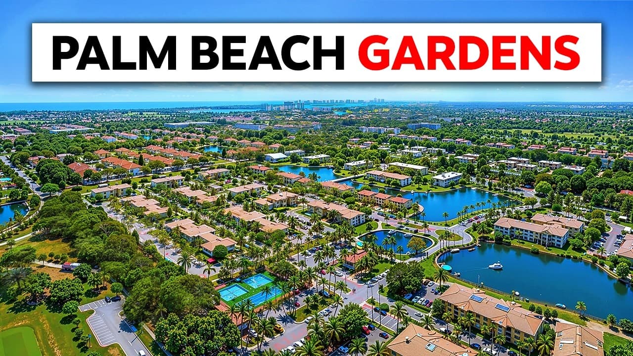 A Palm Beach Gardens street in Palm Beach County
