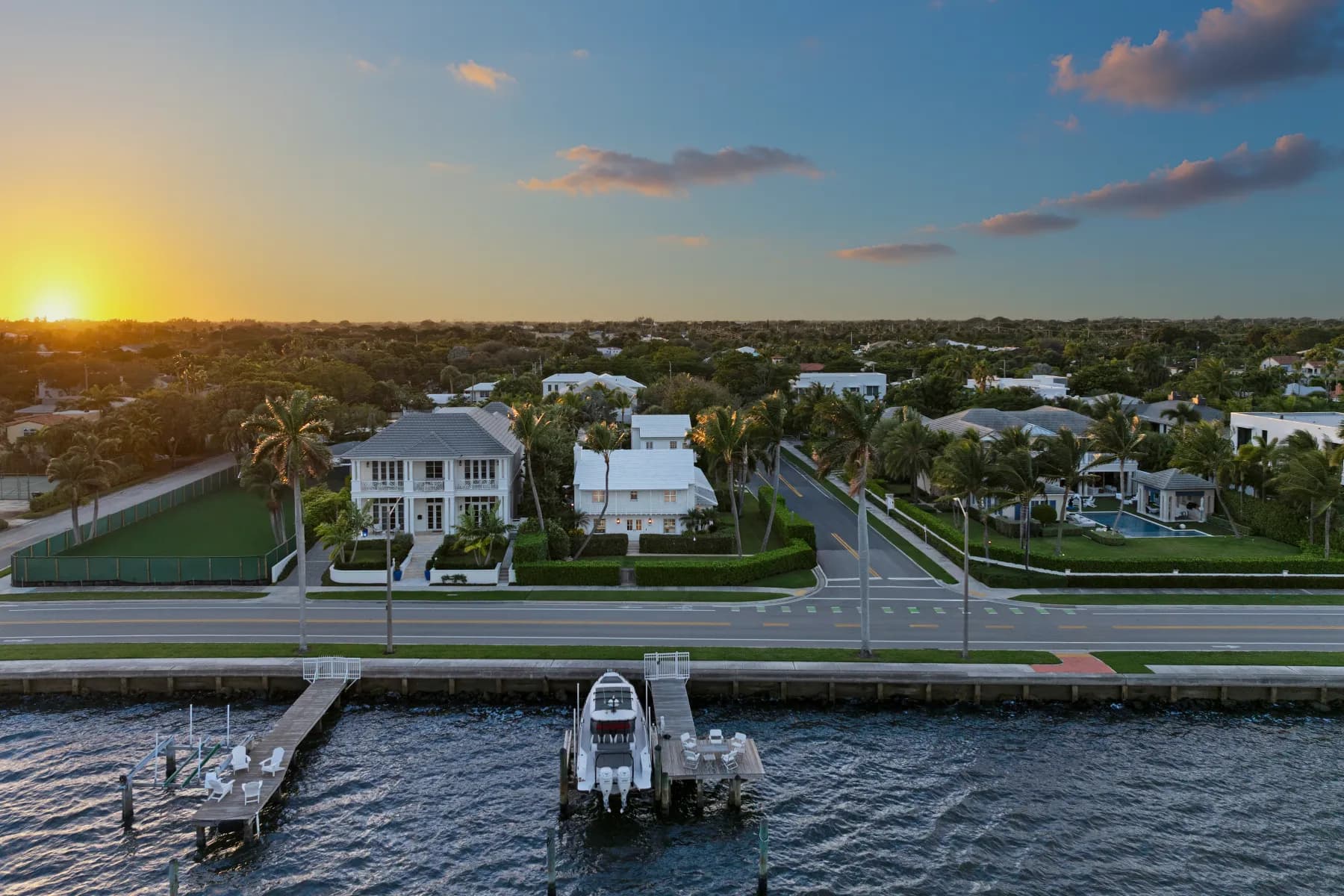 A West Palm Beach street in Palm Beach County